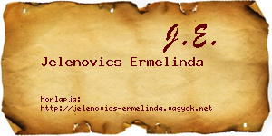 Jelenovics Ermelinda névjegykártya